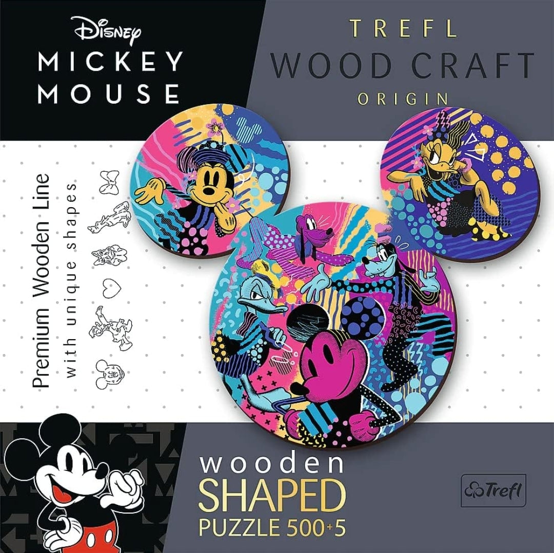 Puzzle Trefl en bois 500 pièces+ 5 Mickey wood craft