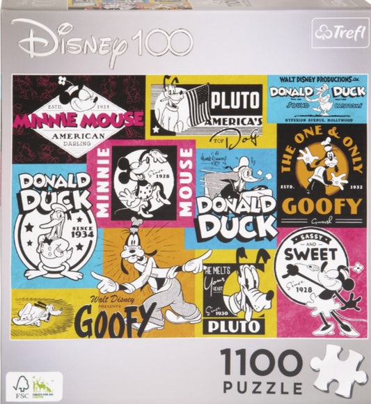 Puzzle Disney 100 Trefl 1100 pièces iconics posters