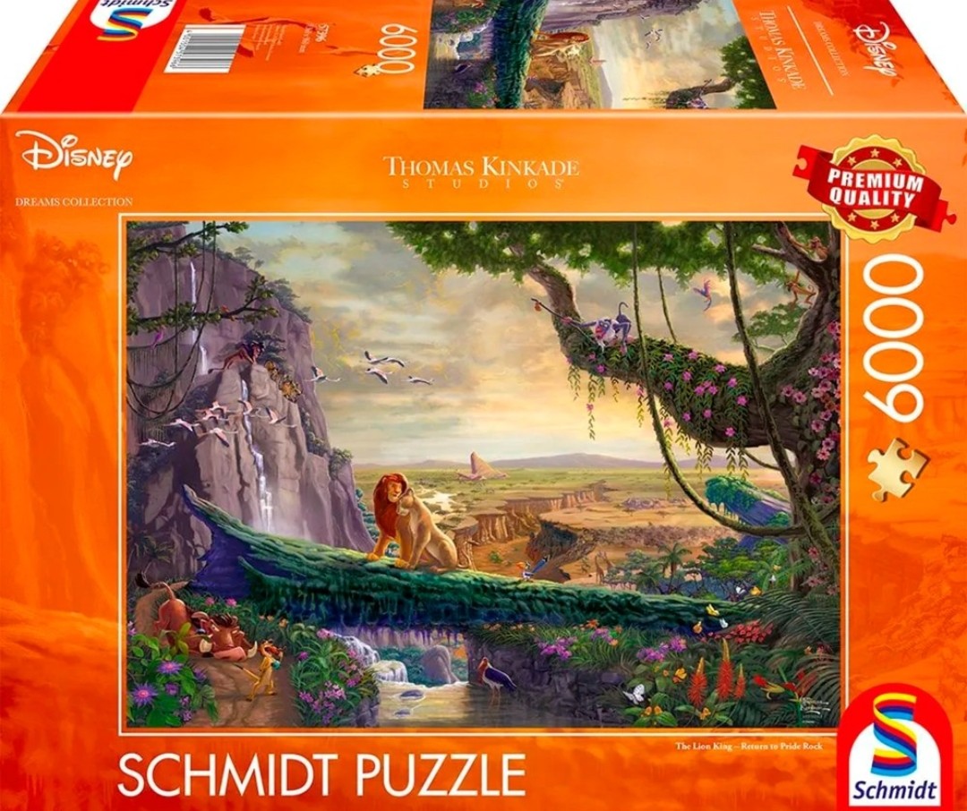 Puzzle Disney Schmidt 6000 pièces le Roi Lion, retour à Pride Rock