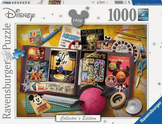 Puzzle Disney Ravensburger 1000 pièces Mickey anniversaire 1970