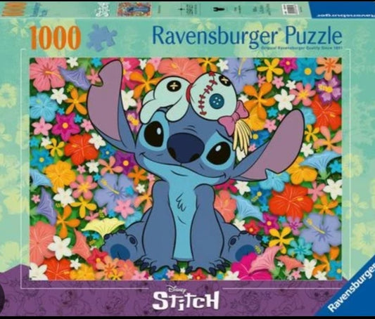 Puzzle Disney Ravensburger 1000 pièces Stitch et Scrump