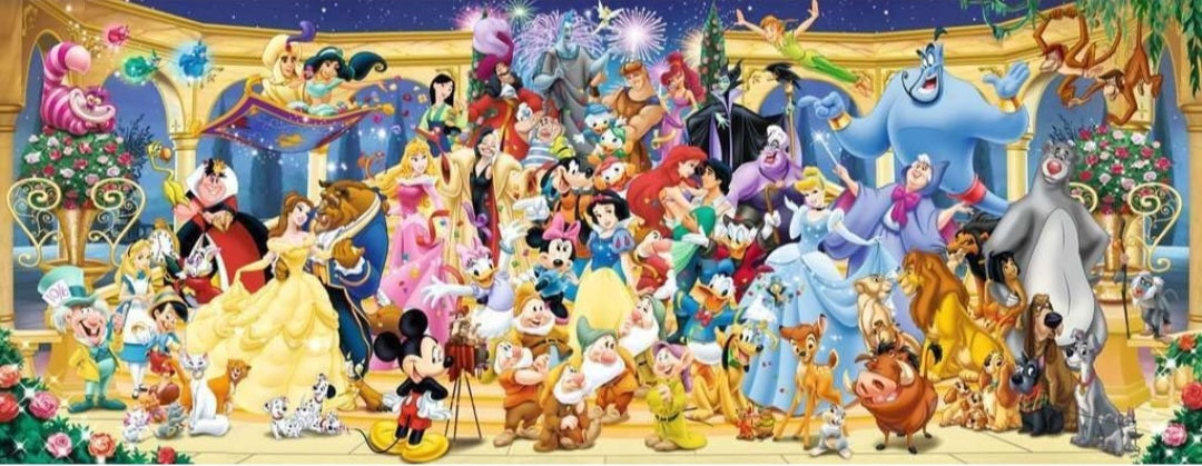 Puzzle Disney Ravensburger Panorama 1000 pièces Photo de groupe