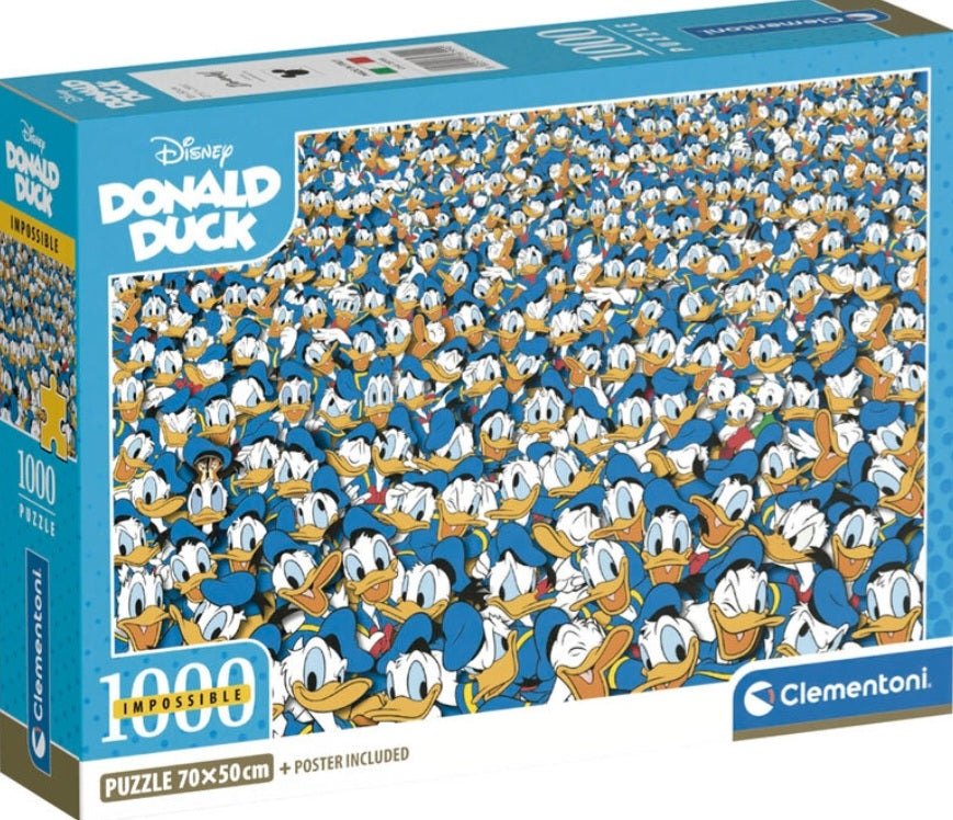 Puzzle Disney Clementoni 1000 pièces Donald Impossible