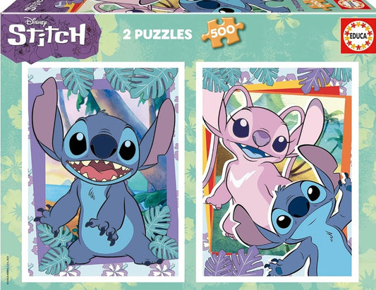 Puzzle Disney Educa 2 x 500 pièces Stitch