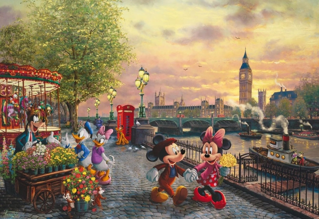 Puzzle Disney Schmidt 1000 pièces Mickey et Minnie à Londres