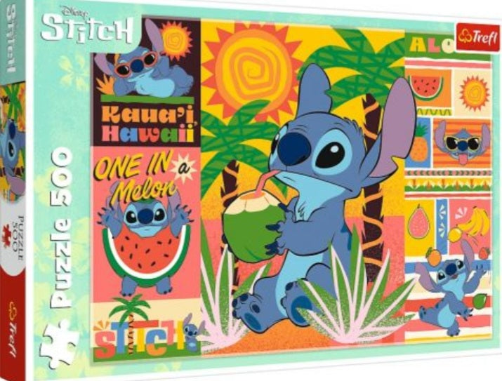 Puzzle Disney Trefl 500 pièces Stitch en vacances