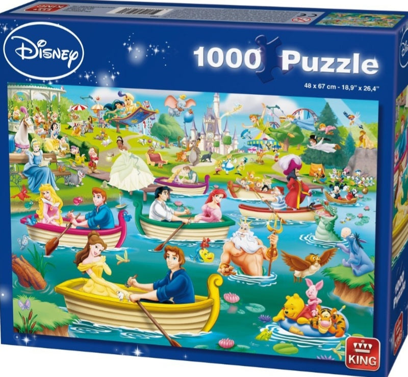 Puzzle Disney King 1000 pièces les barques Disney