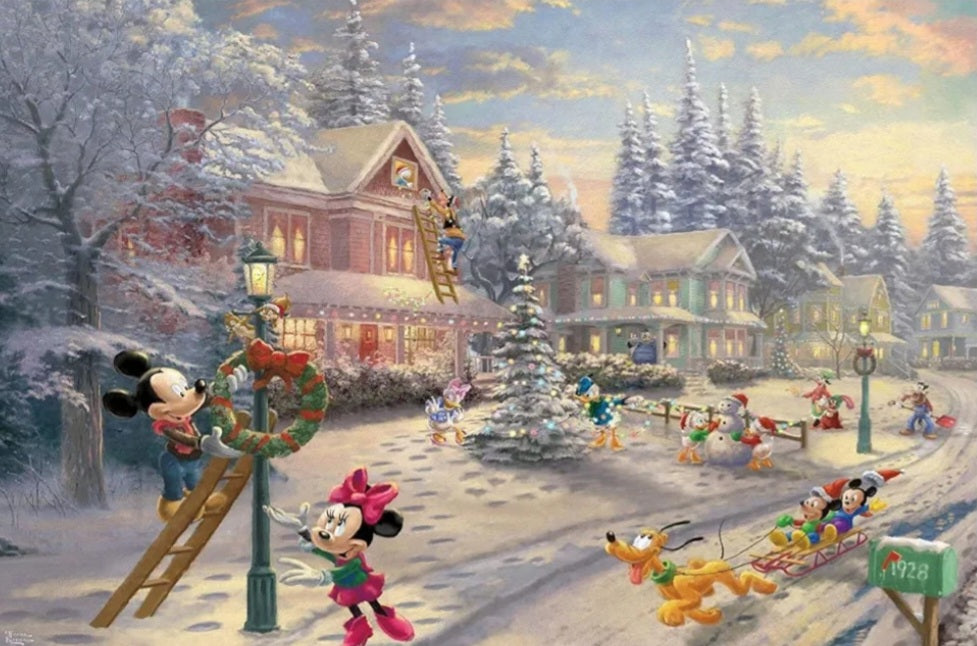 Puzzle Disney Schmidt Mickey Victorian's christmas