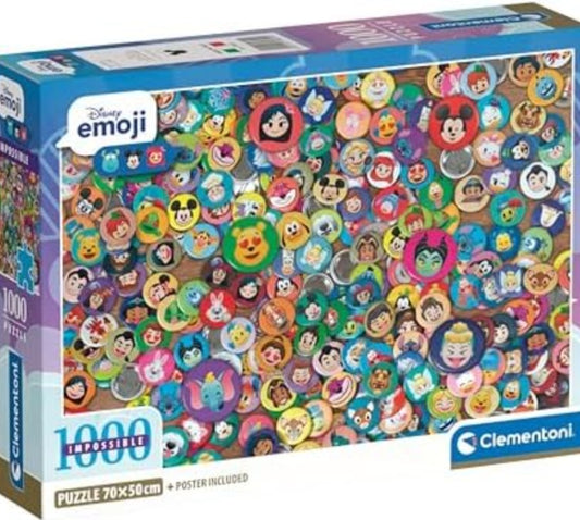 Puzzle impossible Disney Clementoni 1000 pièces Disney emoji