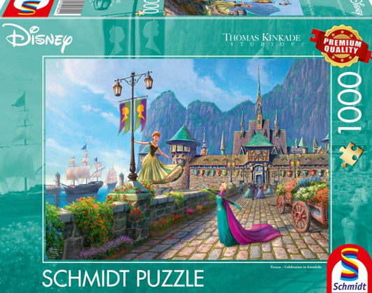 Puzzle Disney Schmidt 1000 pièces La reine des Neiges, celebrating in Arendelle