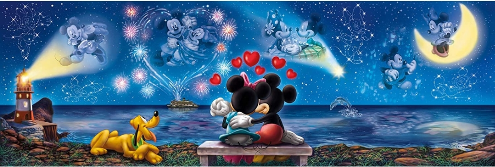 Puzzel Disney Clementoni panorama 1000 p. mickey en mini