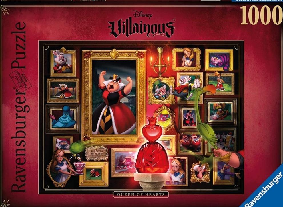 Puzzle Disney Ravensburger Villainous 1000 pièces La reine des coeurs