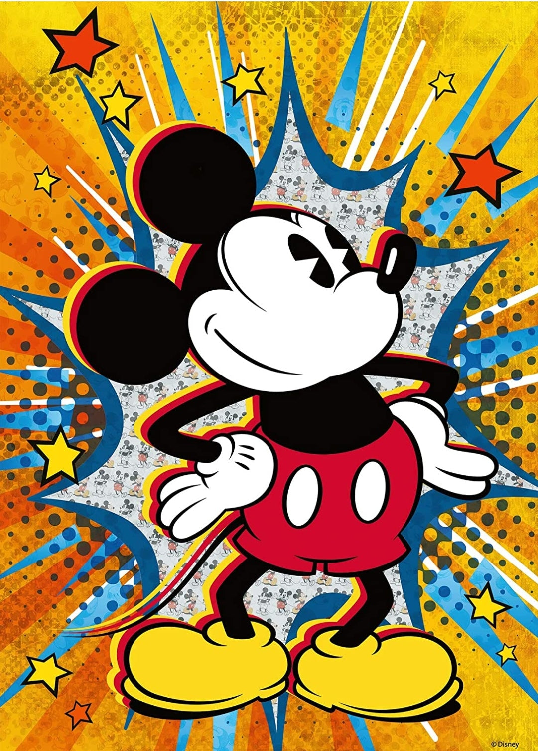 Puzzle Disney Ravensburger 1000 pièces Mickey rétro