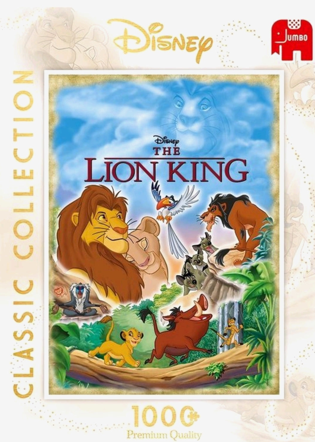 Disney Jumbo puzzel van 1000 stukjes The Lion King