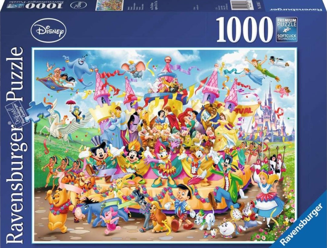 Disney Ravensburger puzzel van 1000 stukjes Disney Carnaval