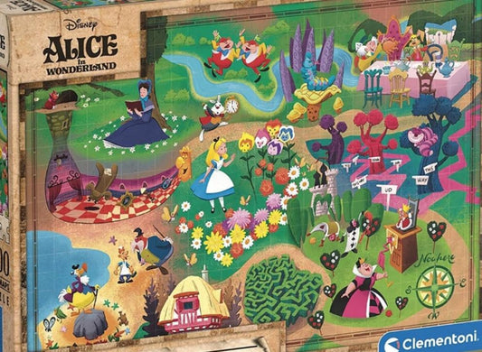 Puzzel Disney Clementoni 1000 p. Verhaalkaart Alice