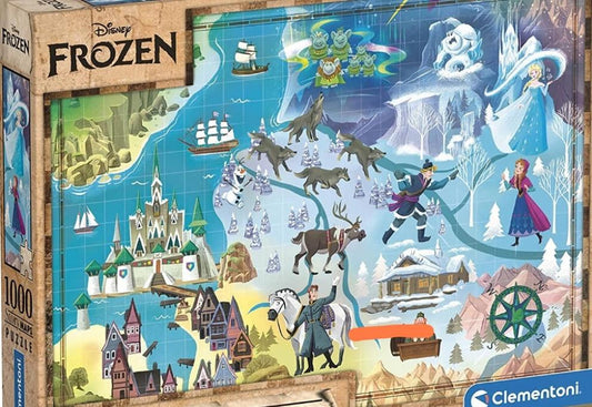 Puzzel Disney Clementoni 1000 p. Bevroren verhalenkaart