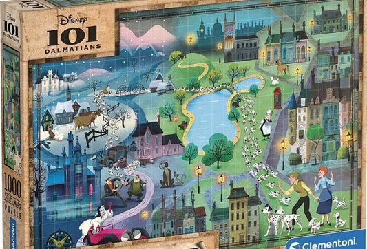 Puzzle Disney Clementoni 1000 pièces 101 Dalmatiens Story Maps