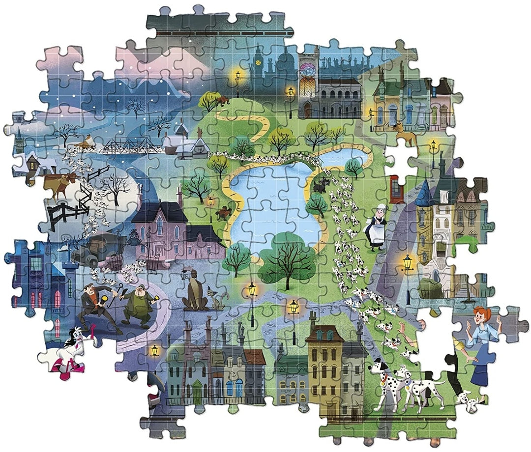 Puzzle Disney Clementoni 1000 pièces 101 Dalmatiens Story Maps