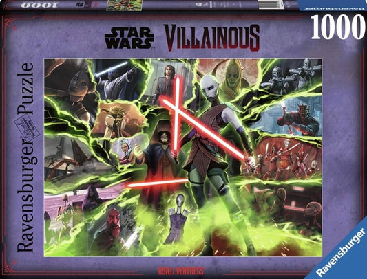 Puzzle Disney Star wars Ravensburger Villainous 1000 pièces Asajj Ventress