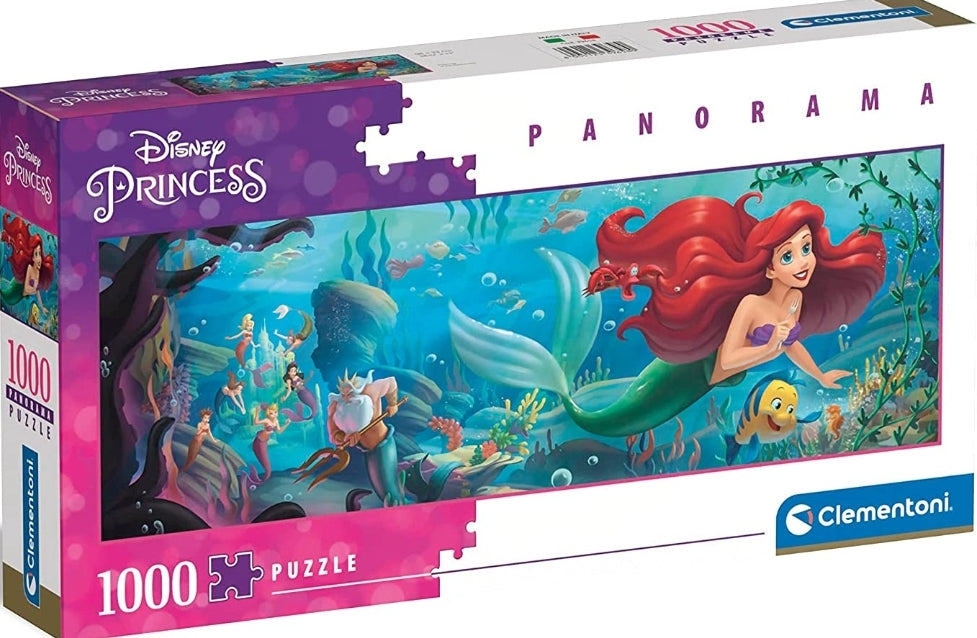 Puzzle Disney Clementoni panorama 1000 pièces Ariel la petite sirène